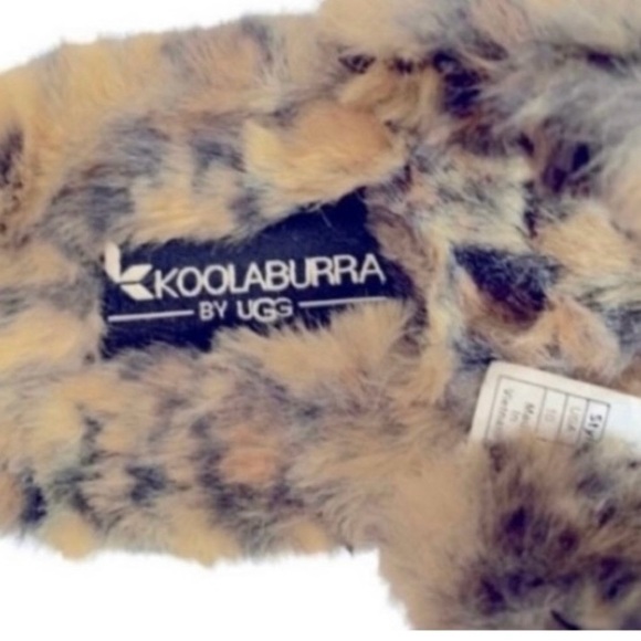 Koolaburra by UGG Leopard Print Fuzzy Slippers 10 - Picture 7 of 7